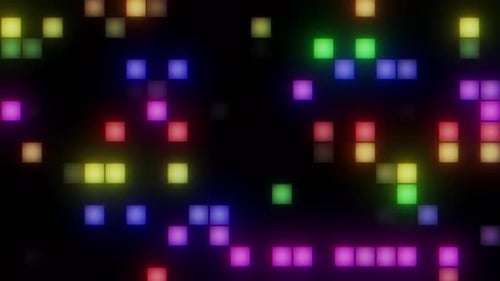 Rainbows Colored Led Lights Video Loop