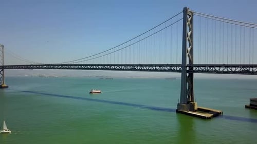 Überqueren der Bay Bridge, San Fransisco, Kalifornien