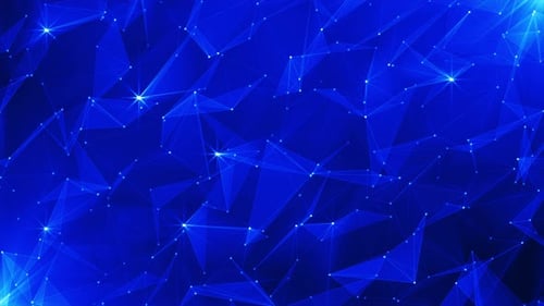 Boucle bleue sur fond de technologie futuriste Plexus