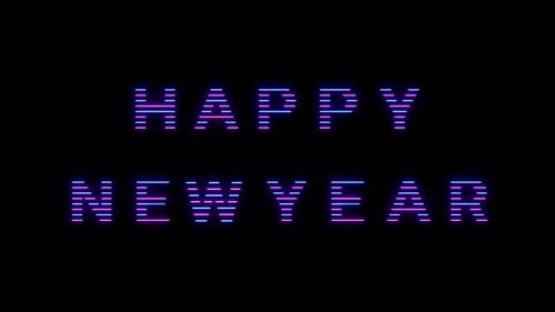 Happy New Year Neon Animated Greeting