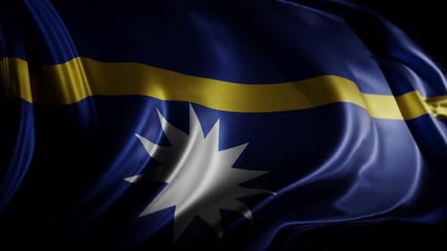 Flagge von Nauru | UHD | 60 fps
