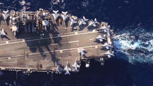 The Nimitz Class Aircraft Carrier Uss Abraham Lincoln (Cvn 72) In Philippine Sea