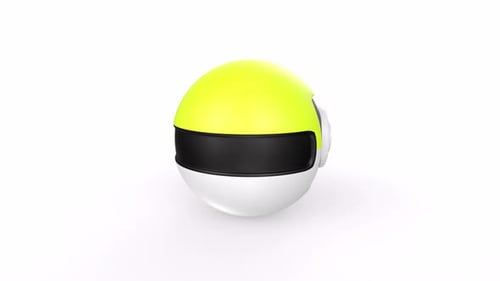 Modern Abstract Sphere Eye Opening and Closing Animation