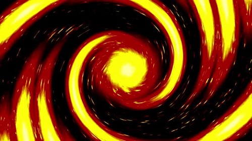 Abstract Fiery Spiral Vortex Energy Background Animation