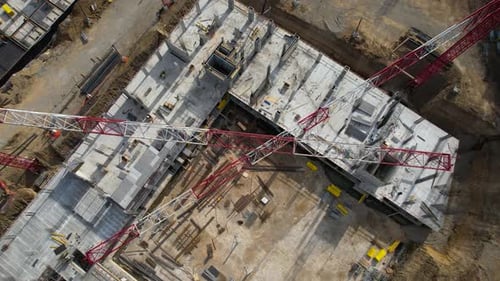 Cranes In The Building Construction