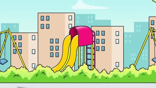 Cartoon Kids Playground 4K