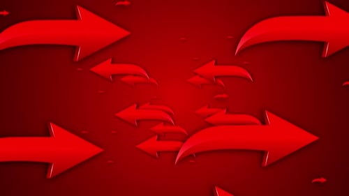 Gradient Red Arrows Background Loop