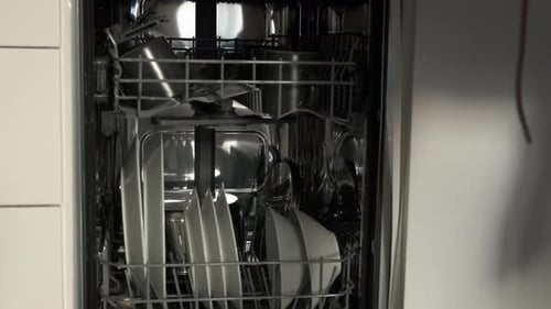 Opening a Dishwasher Full of Dishes