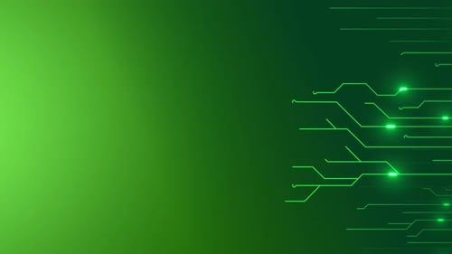 Circuit Board Digital Data moving on CPU loop backgrounds. Computer Processing and data.