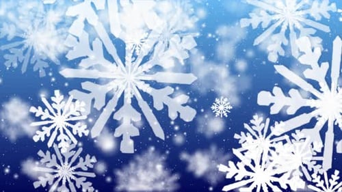 Animated Falling Snowflakes Winter Christmas Background