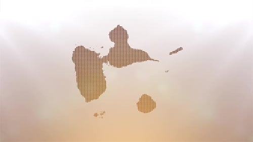 Bright Digital Map Grid Reveal Animation