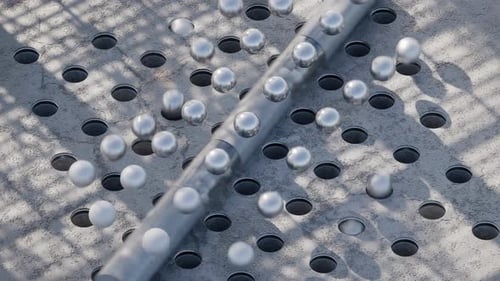 Jumping Marbles Loop 3D Animation