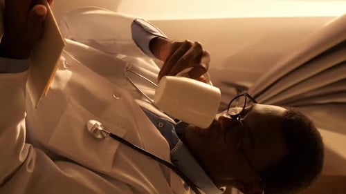 Vertical Doctor Leisure Medical Learning Reading
