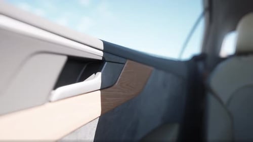 Inside Interior of Prestige Modern Car
