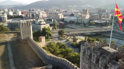 Macedonia, Skopje Fortress, city view