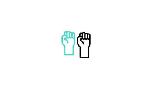 Animiertes Protestsymbol