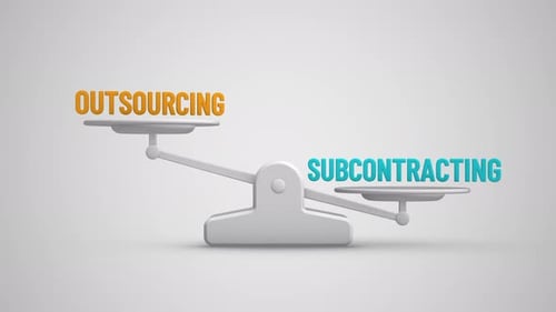 3D Balance Scale Weighing Outsourcing vs Subcontracting