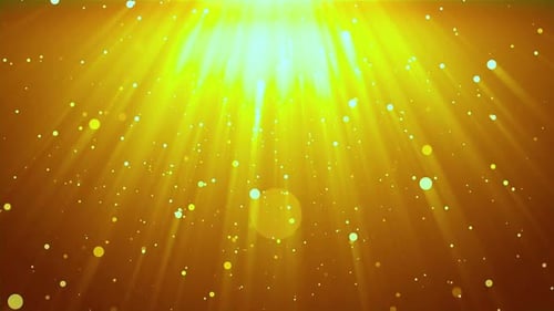 La lumière du soleil radieuse et dorée éclate, créant un effet de lueur chaud et éthéré.