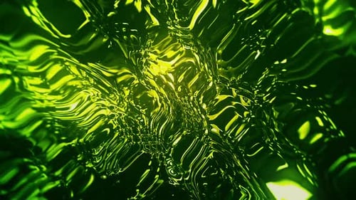 Dynamic Liquid Green Glow