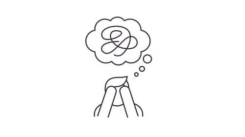 Anxiety disorder line animation