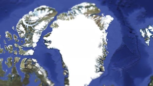 Physische Karte von Grönland, Slider Shot