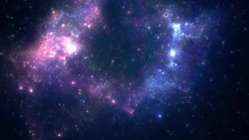 Dynamic Cosmic Nebula Starfield Background Animation Loop