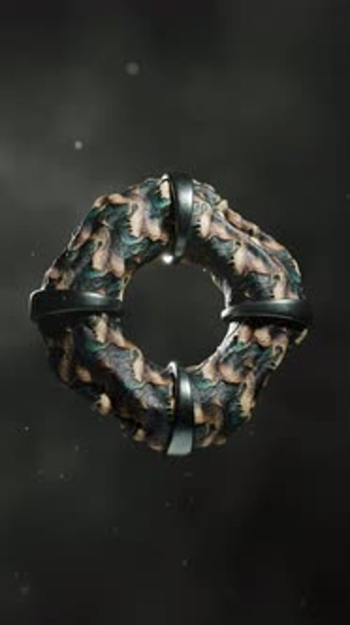 3D Rendering of Cloth Shapes Floating