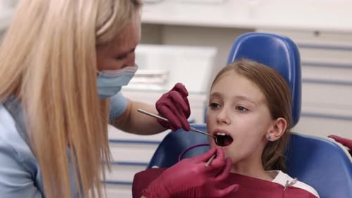 Dentist Checkup Dentist Tools Young Patient