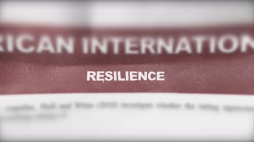 Animated Text Highlight of the Word Resilience