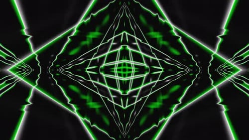 Abstract Colorful Led Neon Flash Rhomb and Lines Vj Loop Animation