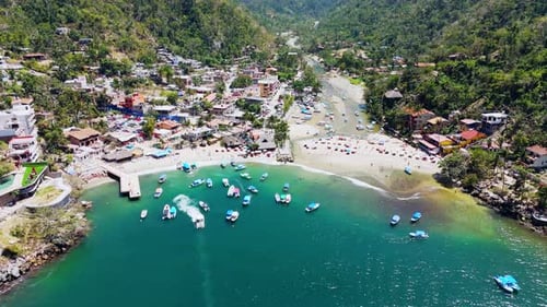 Mexican Beach Village, Boca De Tomatlan, Puerto Vallarta, Mexico