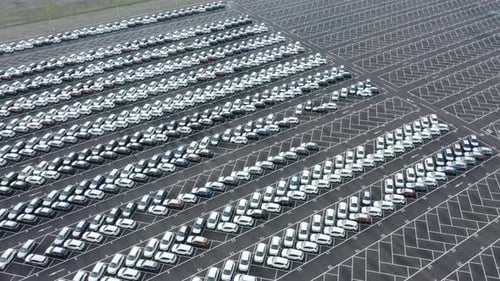 Parking lot in factory