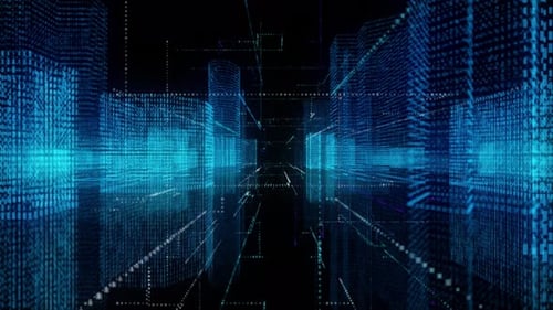 Digitaler Stadthintergrund Weltwirtschaft