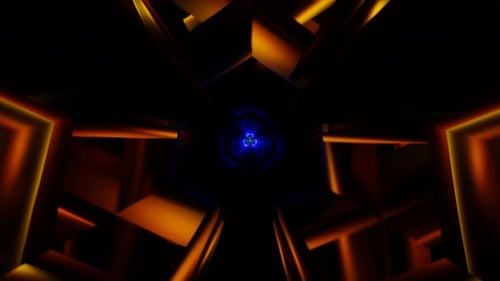 Imágenes fascinantes de un dinámico telón de fondo de neón en un cautivador bucle de VJ