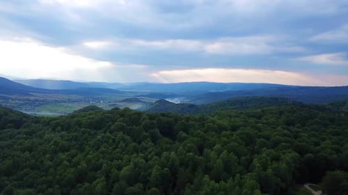 Beautiful drone panoramic view