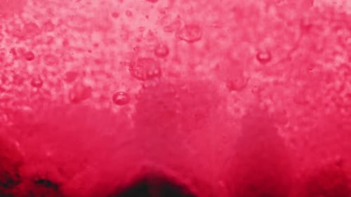 Abstract Fluid with Red Bubbles