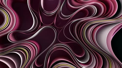 Abstract Flowing Colorful Lines Dynamic Background Animation