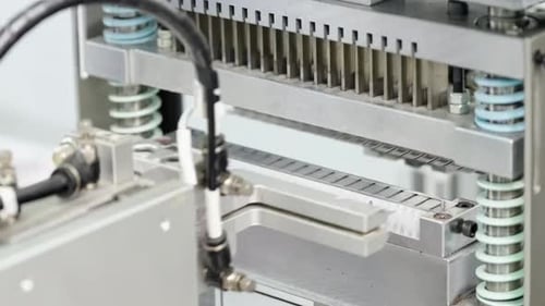 Environnement d'usine : assemblage de composants électroniques sur une ligne de production automatisée dans un environnement moderne