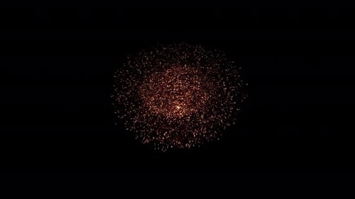 4K Realistic Firework Bursts With Volumetric Sparks (3)