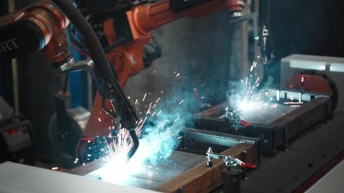 Automatic Welding of Steel Parts Using a Robotic Arm Robotization and Automation of Production to