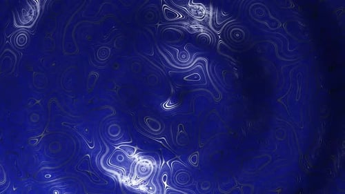 Dynamic Abstract Fluid Blue Metallic Background Loop
