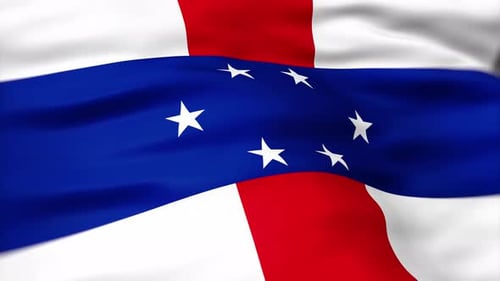 Realistic Waving Flag Animation Loop Background