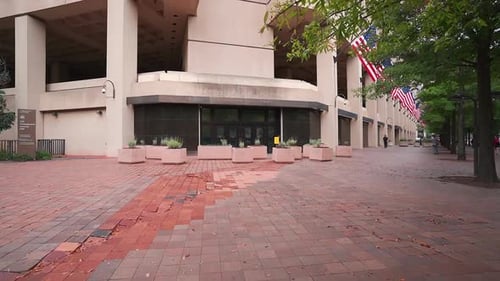 FBI building in Washington DC- Walking POV
