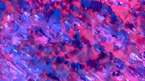 Abstract polygonal shape and signals. Signal transmission and data storage visualization