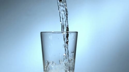 Water Pouring Into Glass,