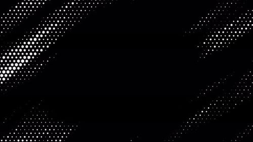 Abstract Wavy Hexagonal Halftone Fluid Motion Background with Central Place for Text Scratched Pop