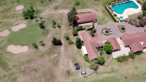 Aerial View of Golf Course Landscape