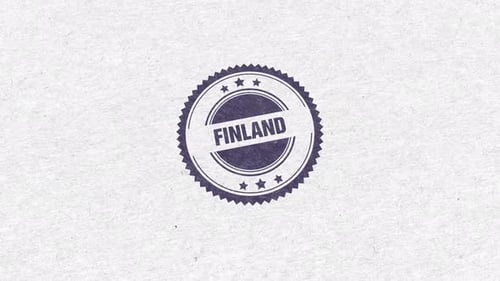 Finland Golden Rubber Stamp