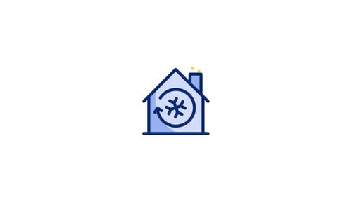 Animiertes Symbol für Klimaanlage