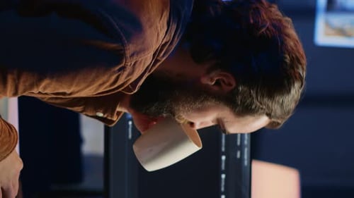 IT-Spezialist überlegt hart, wie Datenbankfehler behoben werden können
